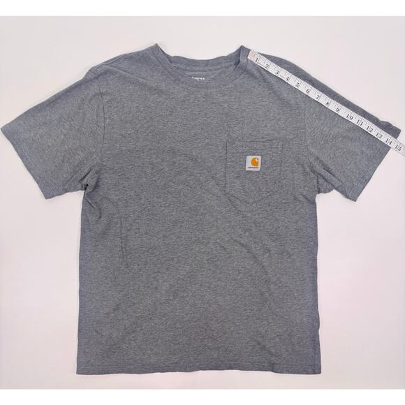 Carhartt Work In Progress Gray Pocket T-Shirt Size Large 100% Cotton - Picture 9 of 9